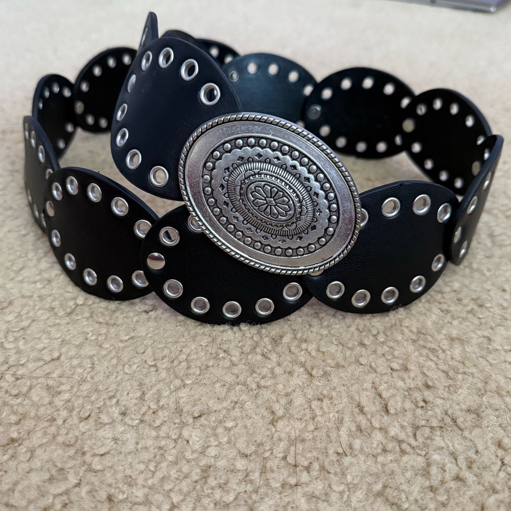 Black and Silver Women's Belt